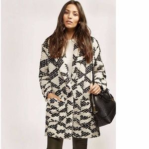Scotch & Soda/Maison Scotch Geo Coat Black & White